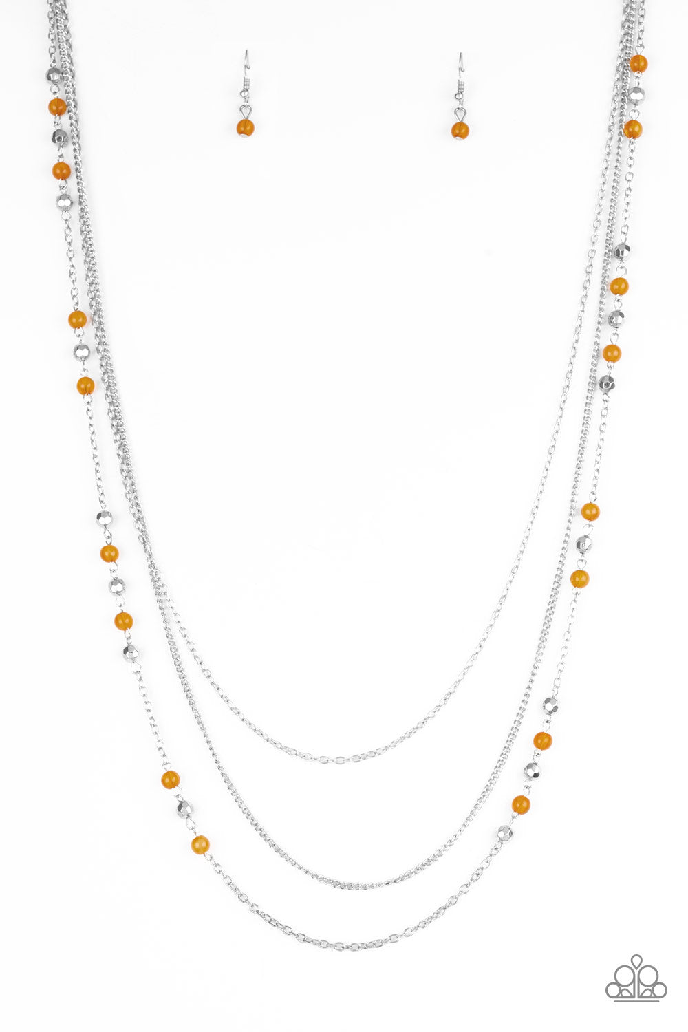 Colorful Cadence – Orange | Paparazzi Necklace