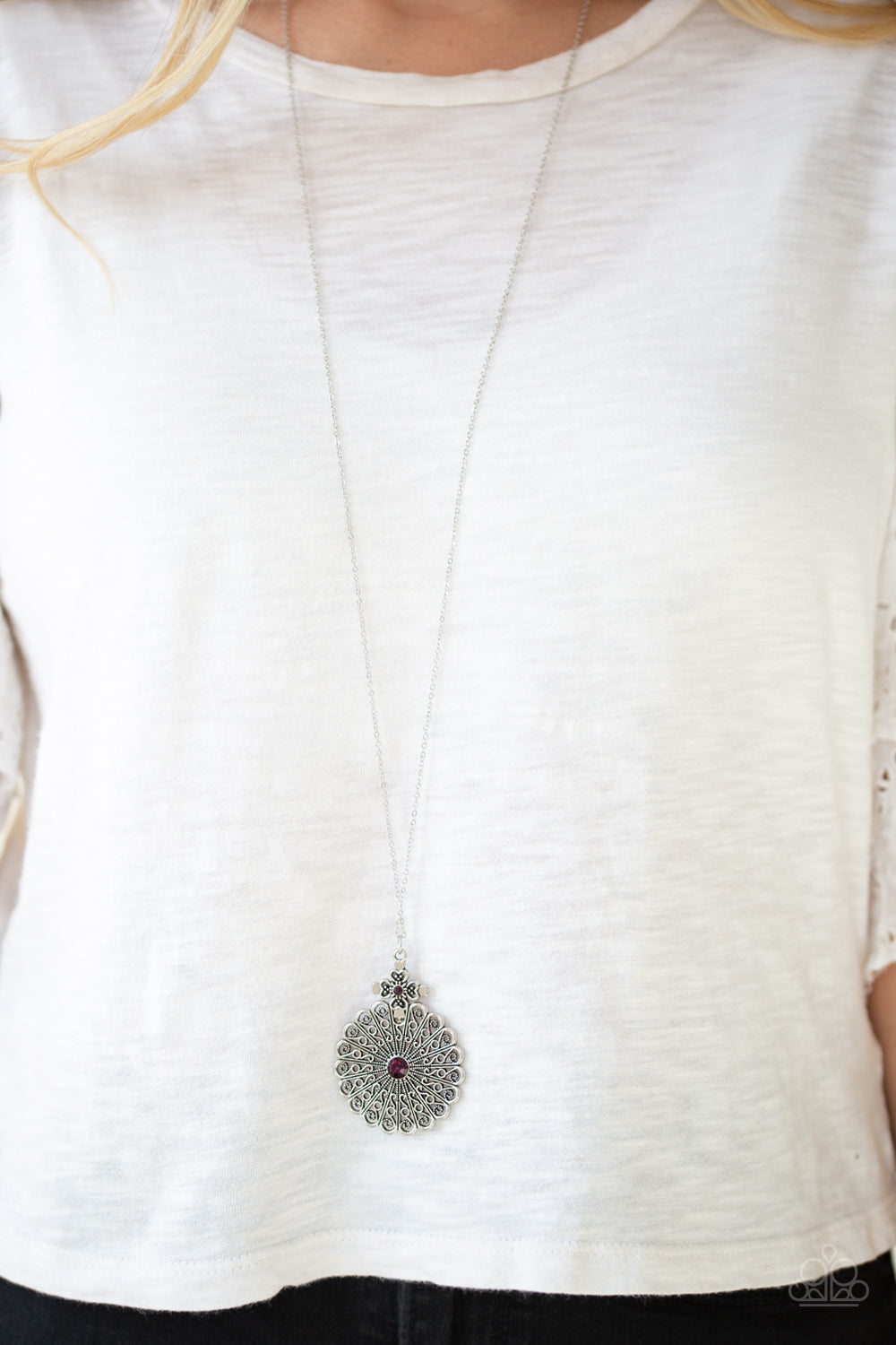 Walk On The WILDFLOWER Side – Purple | Paparazzi Necklace
