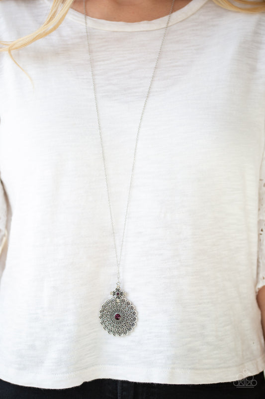 Walk On The WILDFLOWER Side – Purple | Paparazzi Necklace