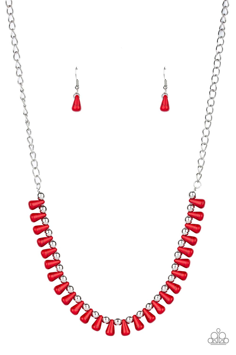 Extinct Species – Red | Paparazzi Necklace