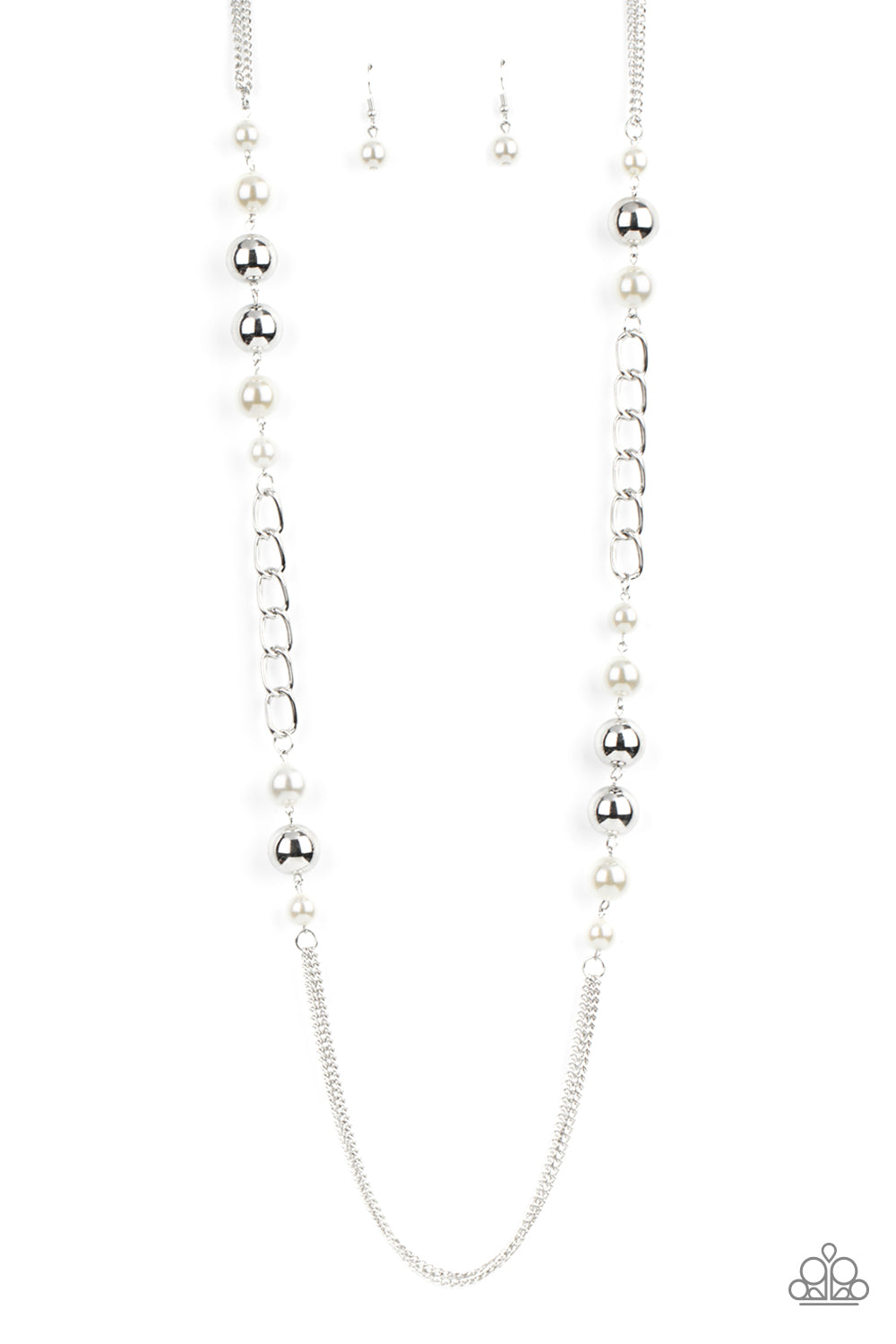 Uptown Talker – White | Paparazzi Necklace