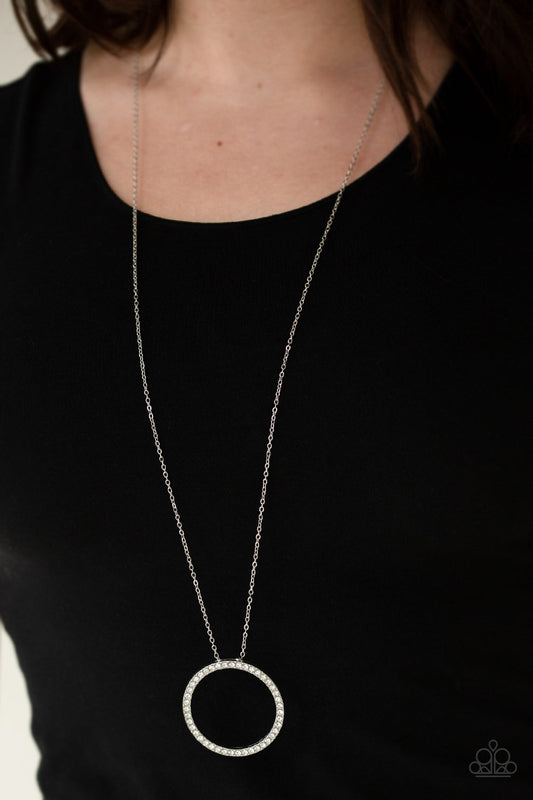 Center Of Attention – White | Paparazzi Necklace