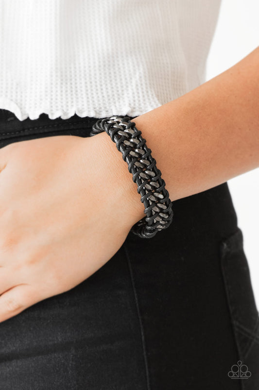 Racer Edge – Black | Paparazzi Bracelet