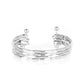 Street Refinement Cuff – Silver | Paparazzi Bracelet