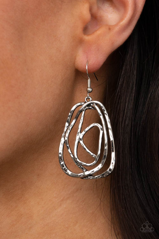 Artisan Relic – Silver | Paparazzi Earrings
