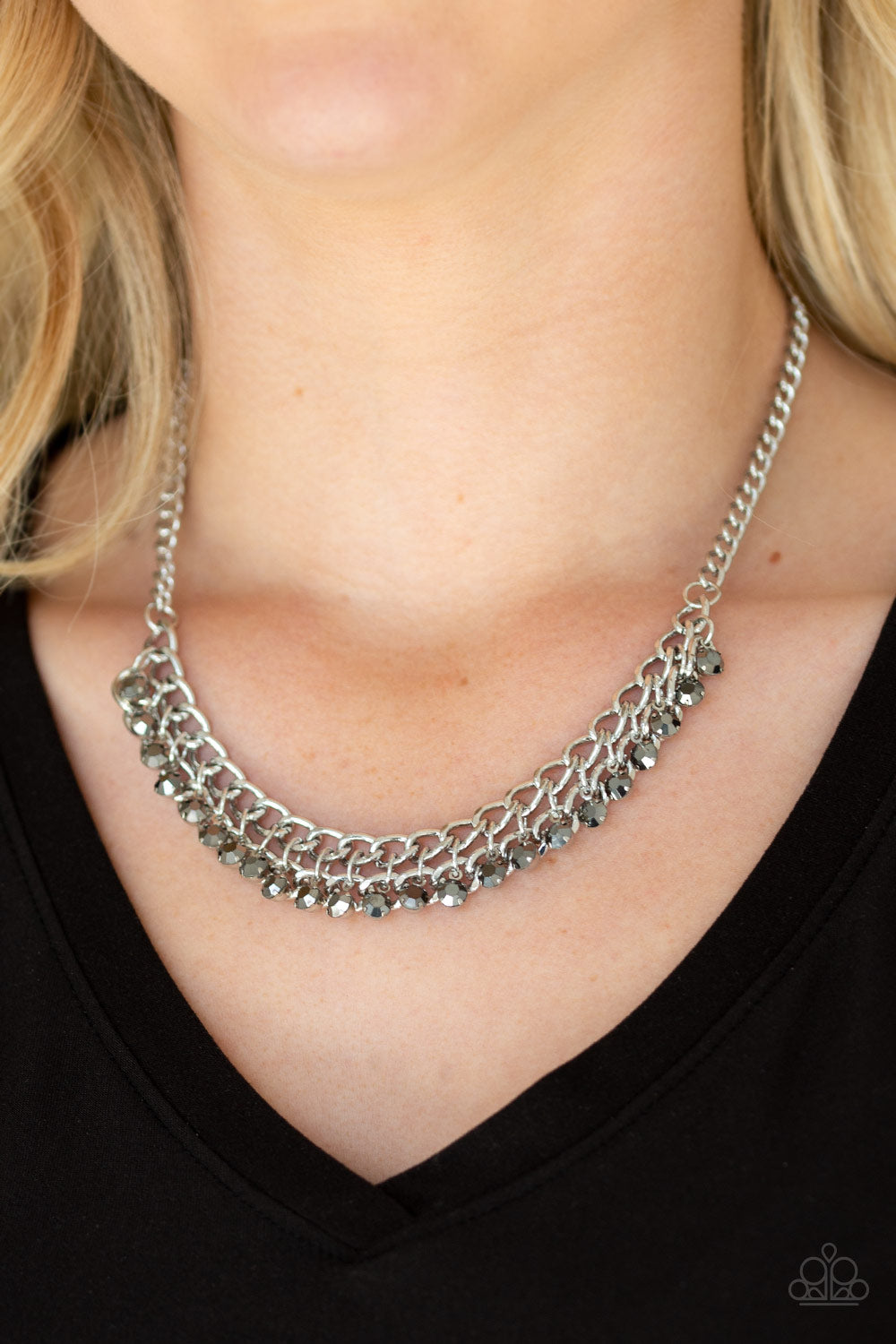 Glow and Grind – Silver | Paparazzi Necklace