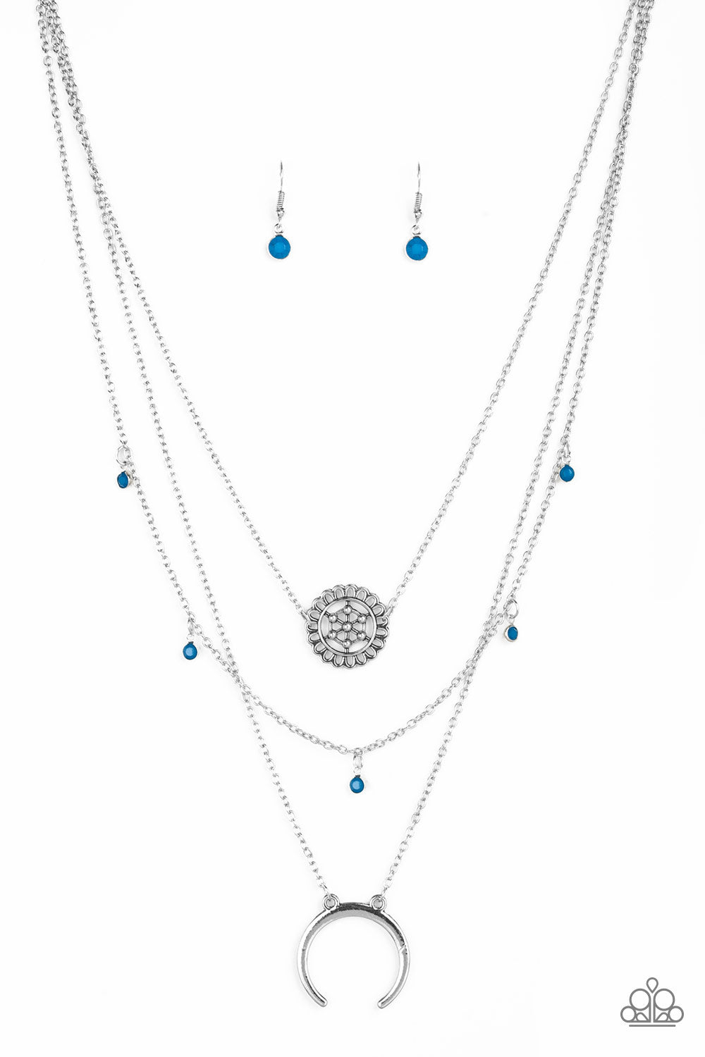 Lunar Lotus – Blue | Paparazzi Necklace