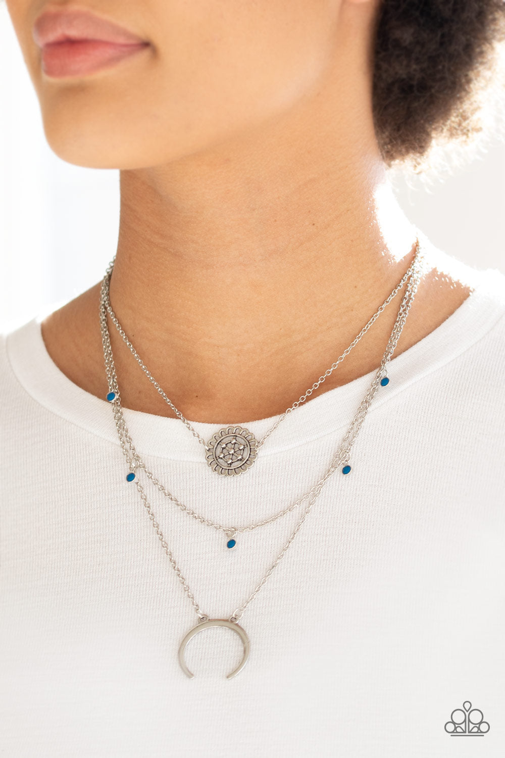 Lunar Lotus – Blue | Paparazzi Necklace