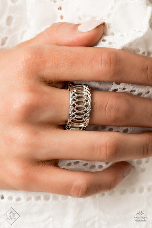 Here We Vertigo – Silver | Paparazzi Ring