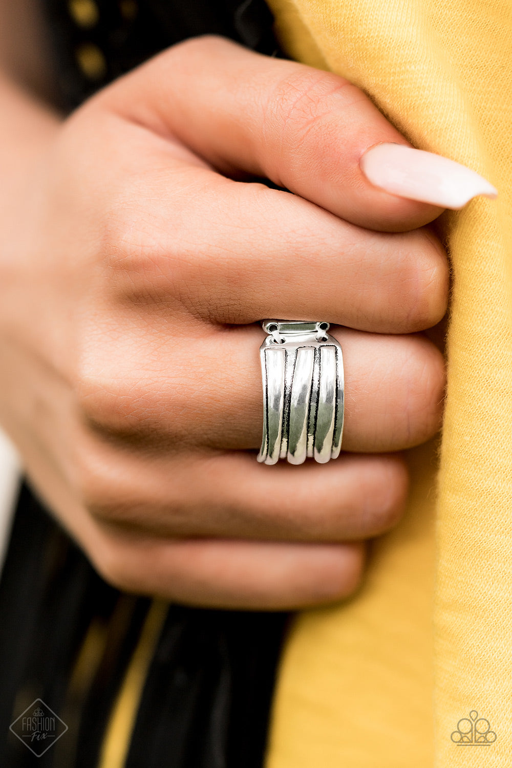 Rough Around the Edges – Silver | Paparazzi Ring