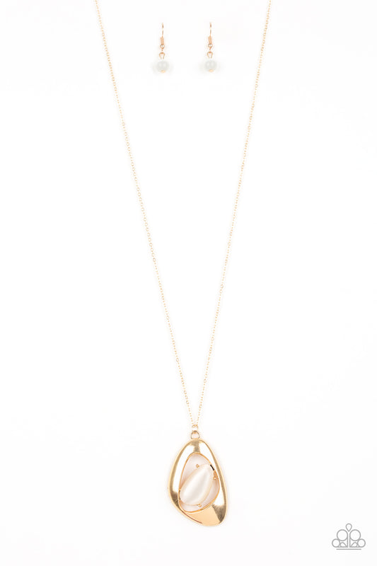 Asymmetrical Bliss – Gold | Paparazzi Necklace
