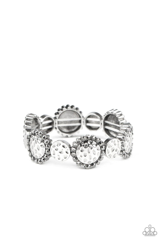Mixed Up Metro – Silver | Paparazzi Bracelet