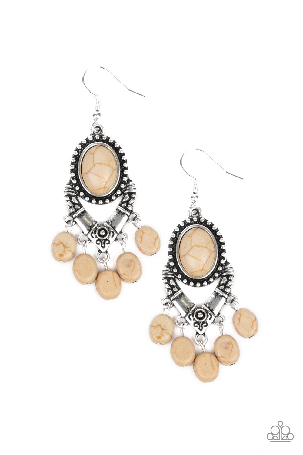 Southern Sandstone – Brown | Paparazzi Earrings