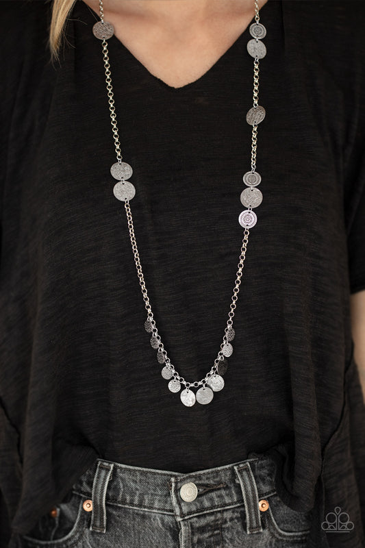 Trailblazing Trinket – Silver | Paparazzi Necklace