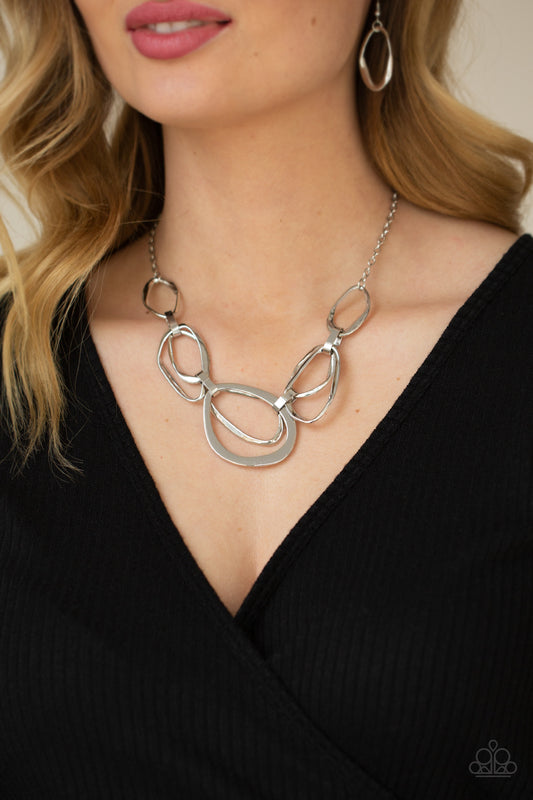 Prehistoric Heirloom – Silver | Paparazzi Necklace