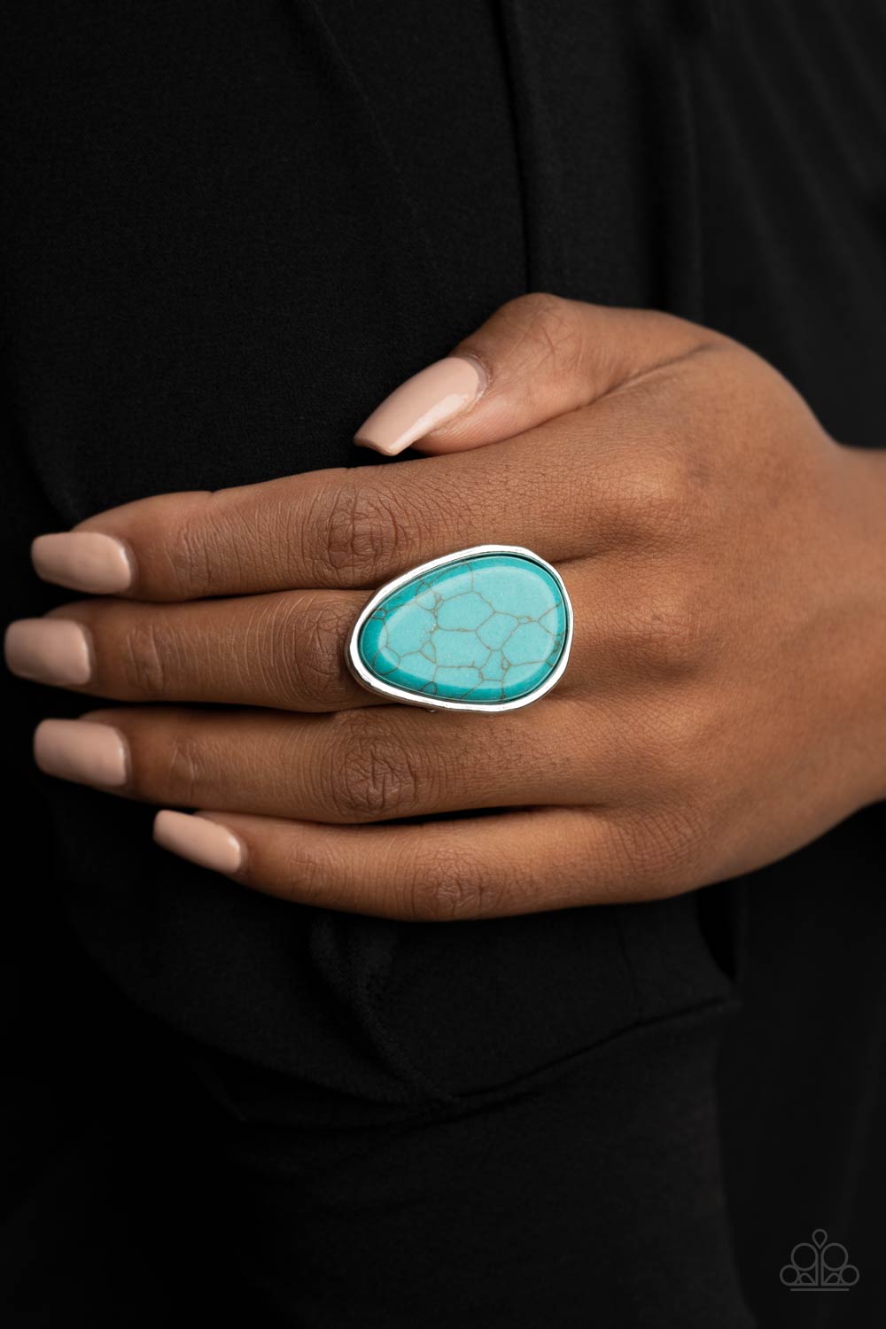 Marble Mecca -Blue – Blue | Paparazzi Ring