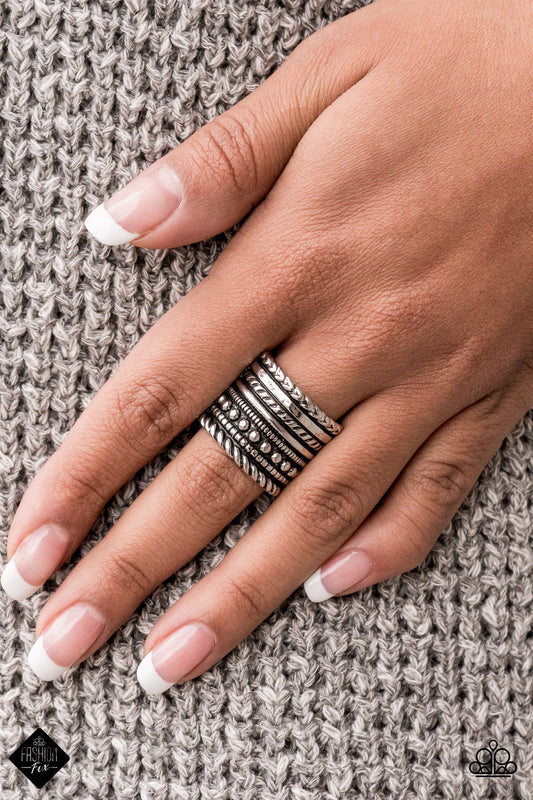 Stacked Odds – Silver | Paparazzi Ring