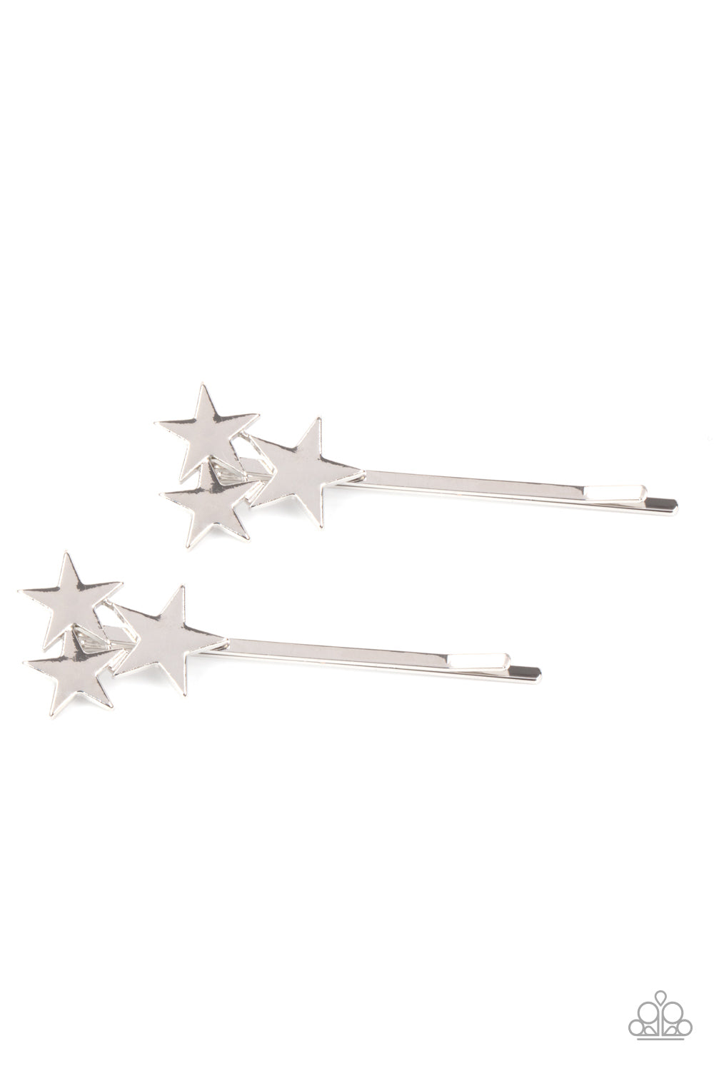 Suddenly Starstruck - – Silver | Paparazzi Hair Clips