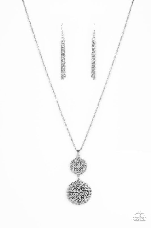 Meet Me At The Garden Gate – Silver | Paparazzi Necklace