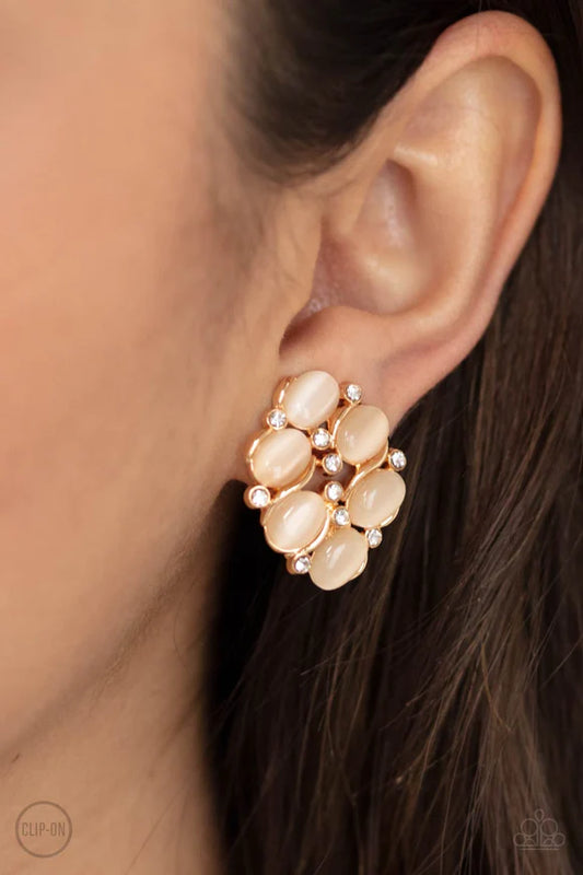 Row Row Row Your YACHT Clip On – Gold | Paparazzi Earrings