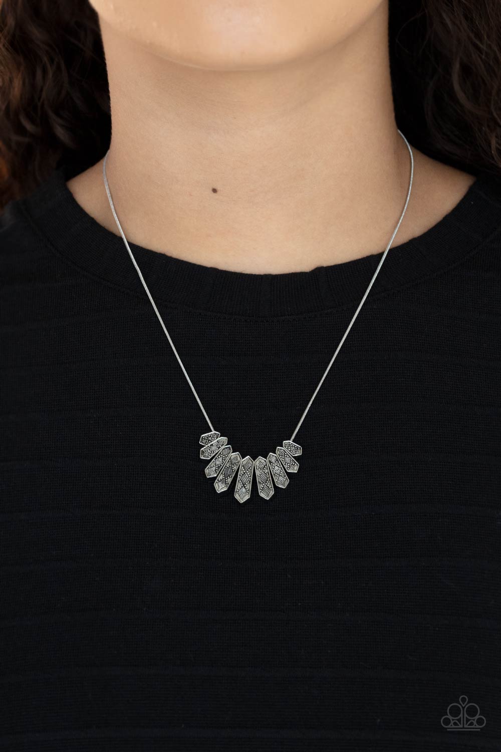 Monumental March – Silver | Paparazzi Necklace