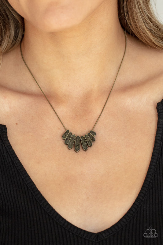 Monumental March – Brass | Paparazzi Necklace