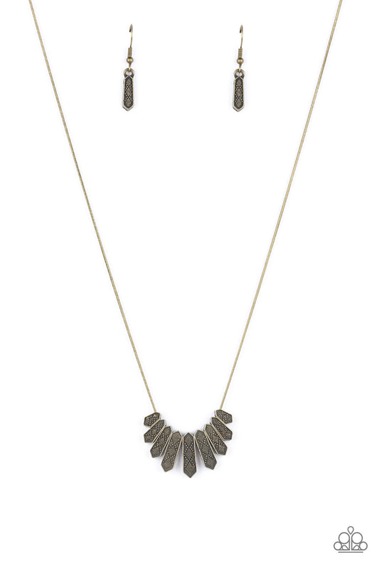 Monumental March – Brass | Paparazzi Necklace