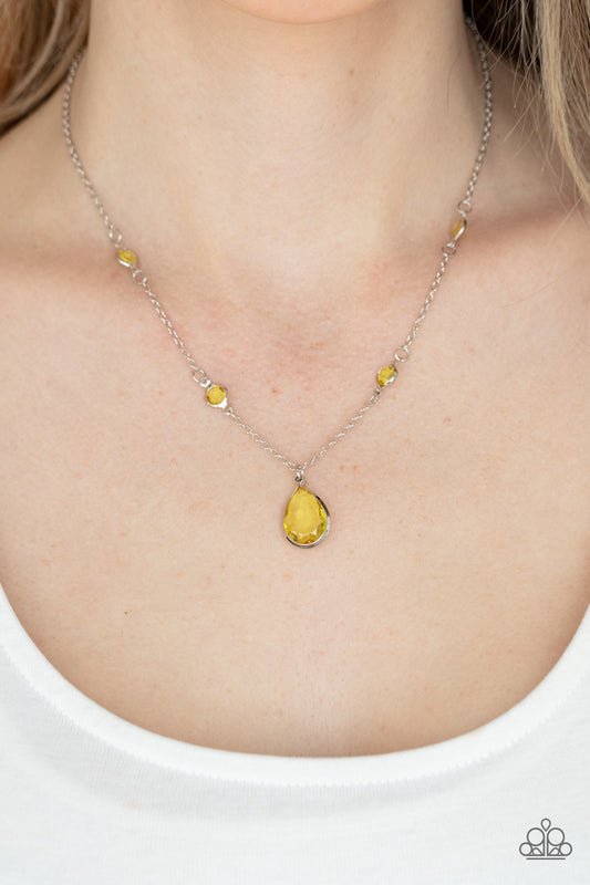 Romantic Rendezvous – Yellow | Paparazzi Necklace