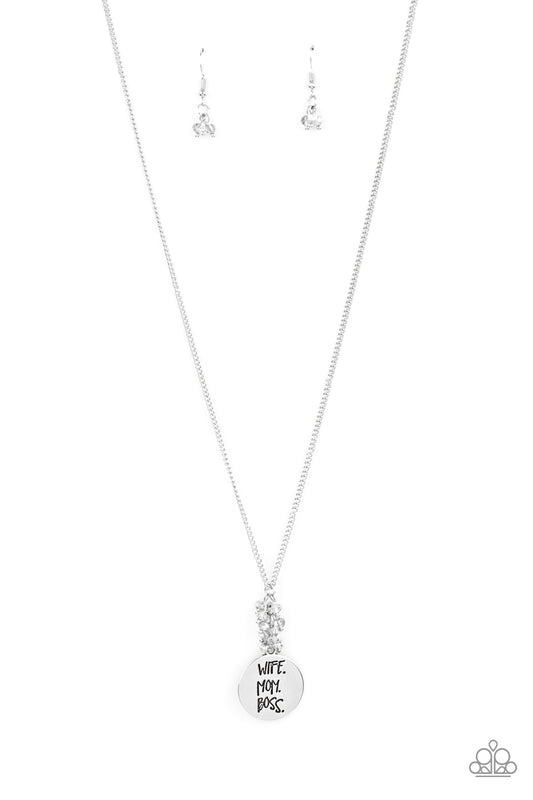 Words To Live By – Silver | Paparazzi Necklace