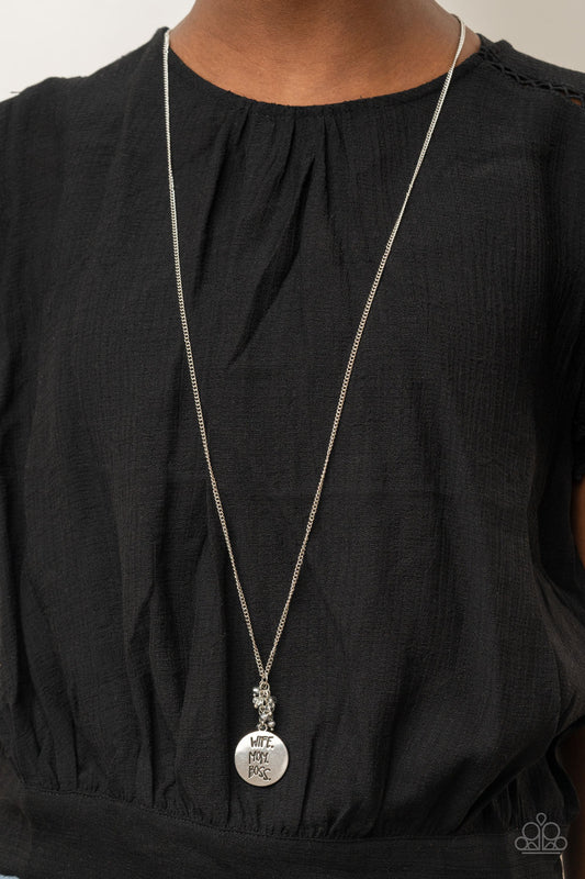 Words To Live By – Silver | Paparazzi Necklace
