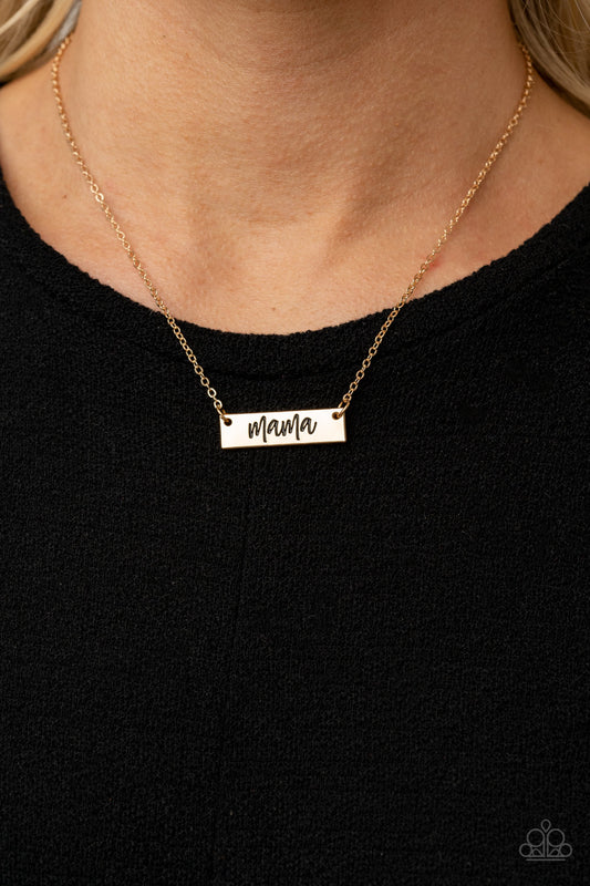 Blessed Mama – Gold | Paparazzi Necklace