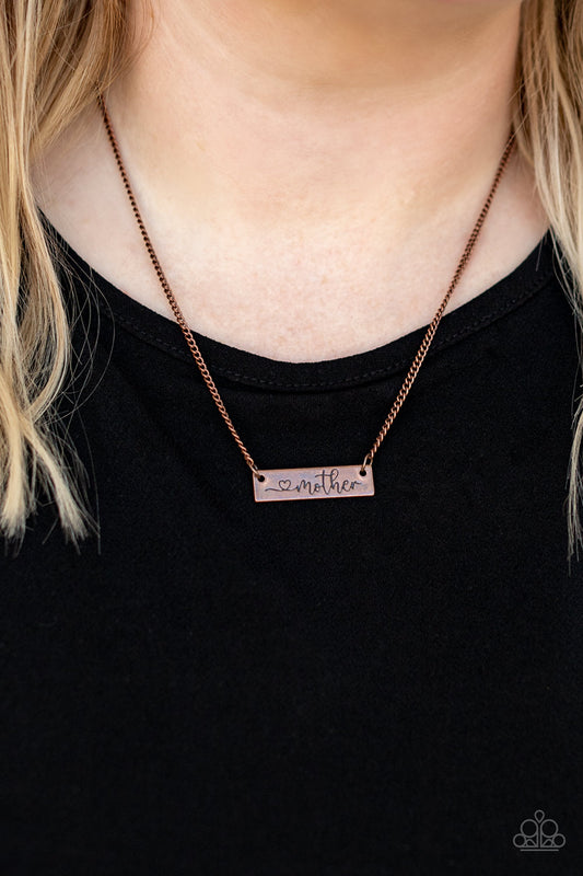 Joy Of Motherhood – Copper | Paparazzi Necklace