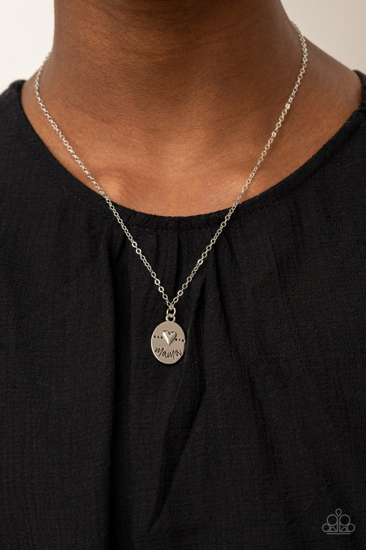 They Call Me Mama – Silver | Paparazzi Necklace