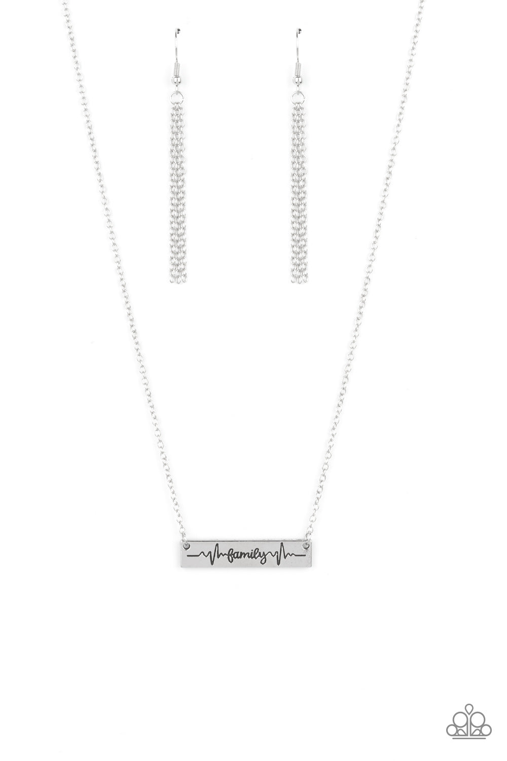 Living The Mom Life – Silver | Paparazzi Necklace
