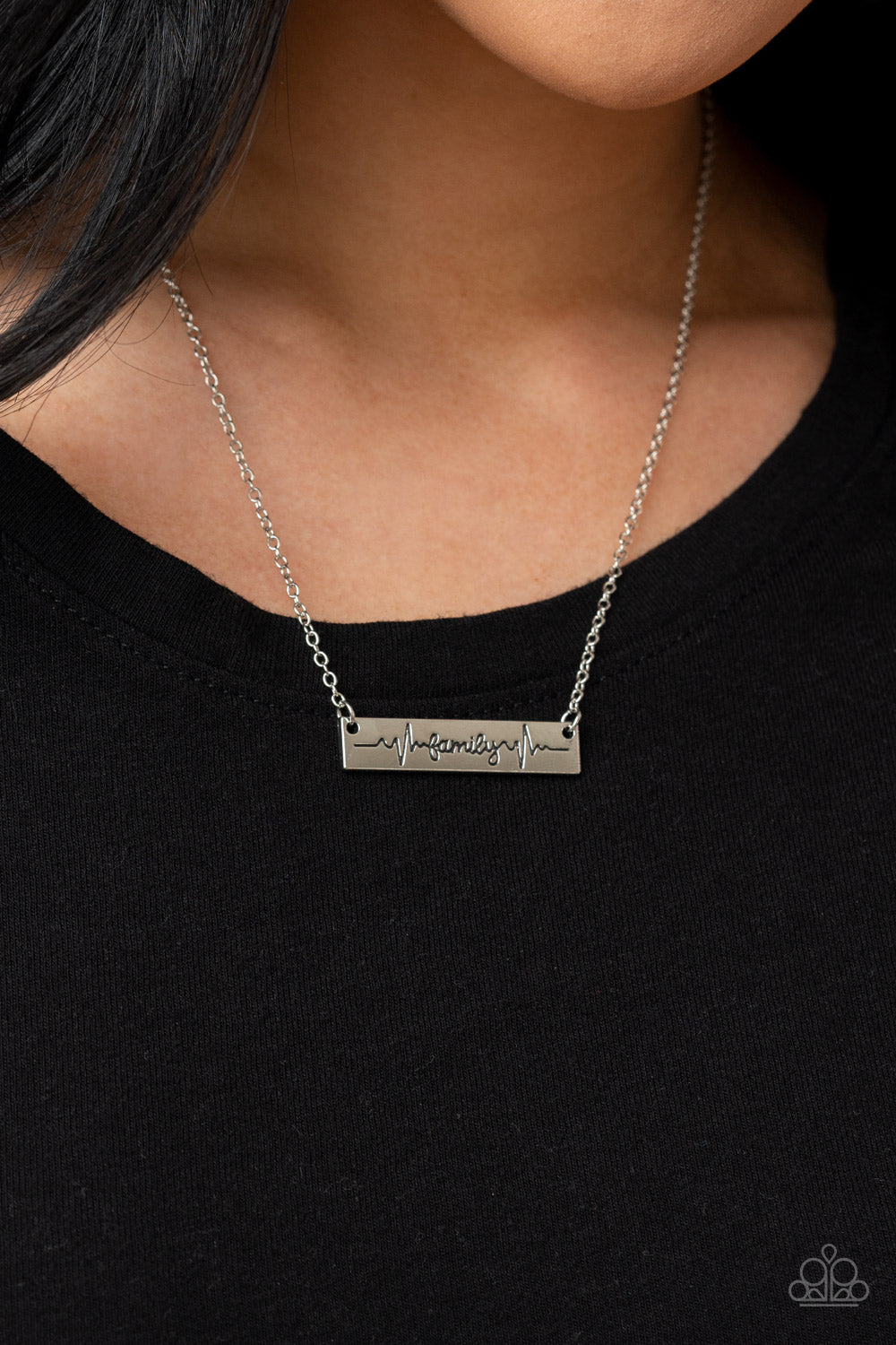 Living The Mom Life – Silver | Paparazzi Necklace