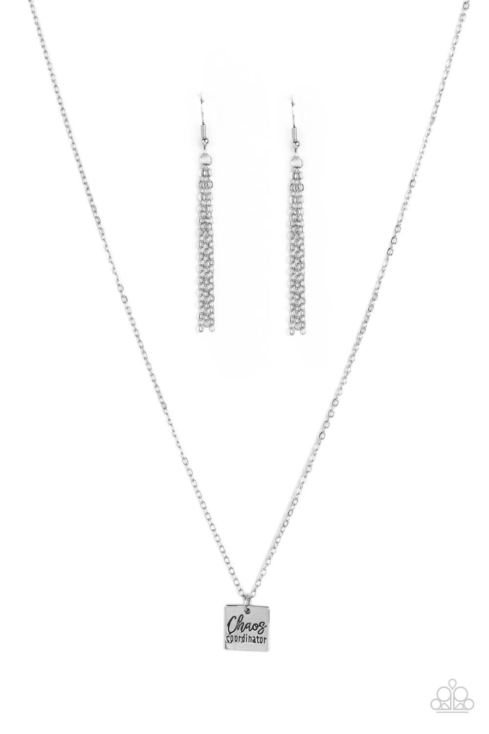 Chaos Coordinator – Silver | Paparazzi Necklace