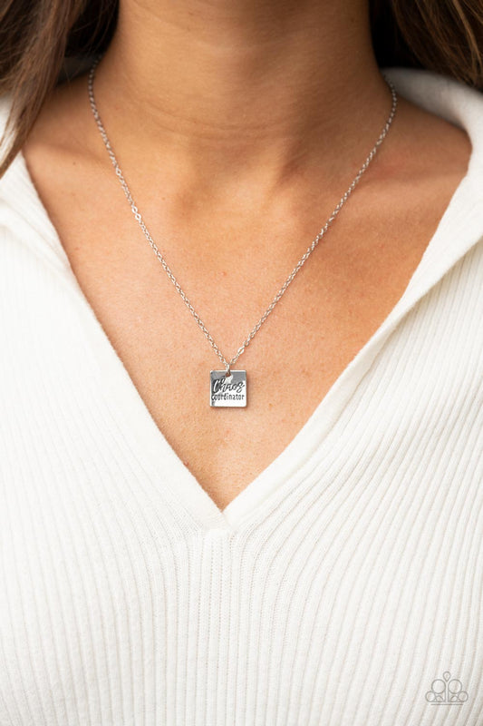 Chaos Coordinator – Silver | Paparazzi Necklace