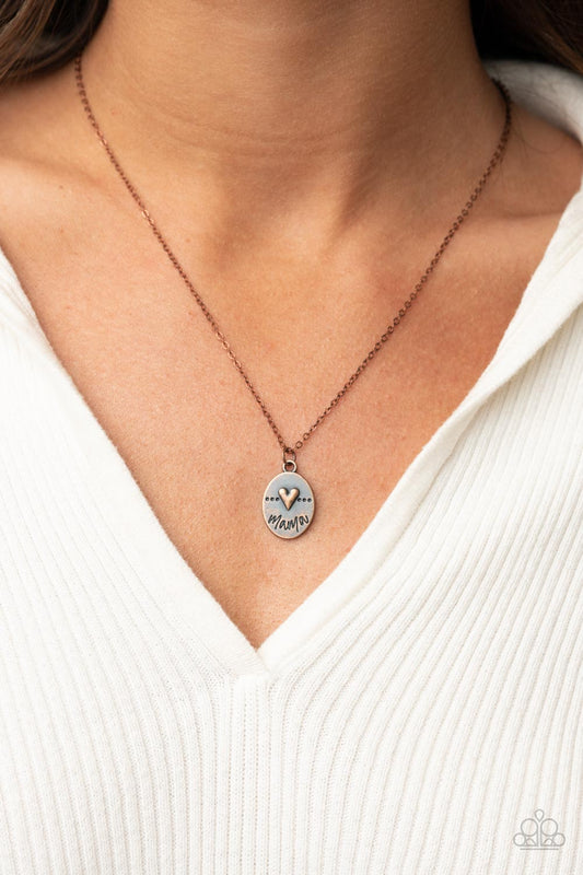 They Call Me Mama – Copper | Paparazzi Necklace