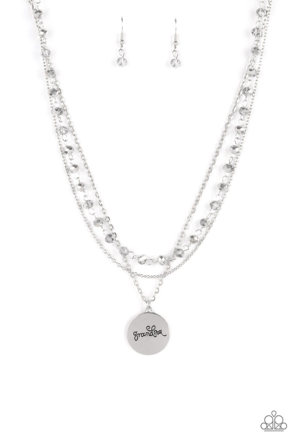 Promoted to Grandma – Silver | Paparazzi Necklace