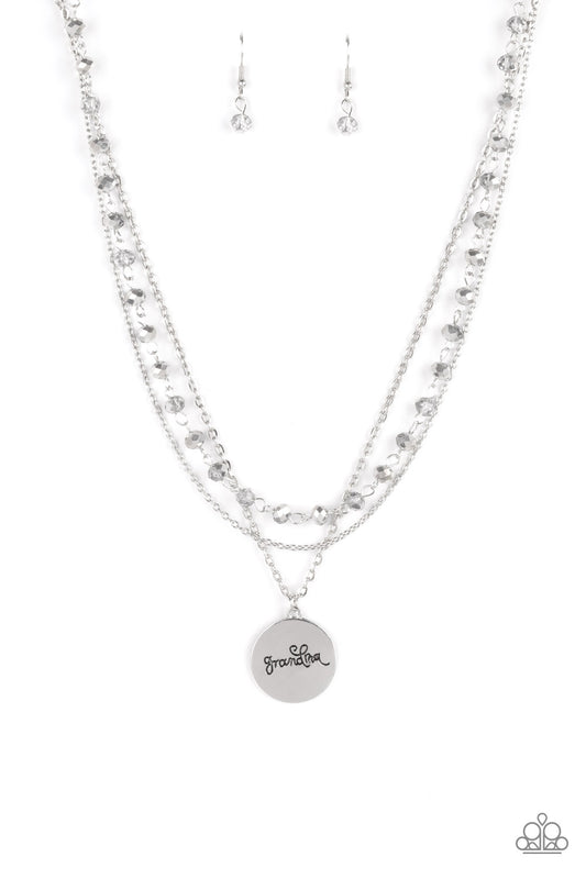 Promoted to Grandma – Silver | Paparazzi Necklace