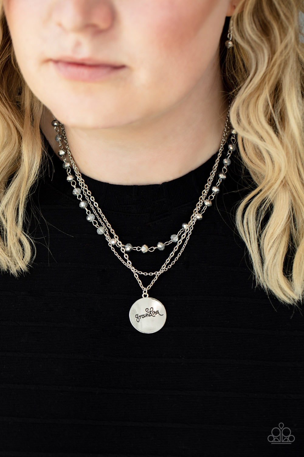 Promoted to Grandma – Silver | Paparazzi Necklace