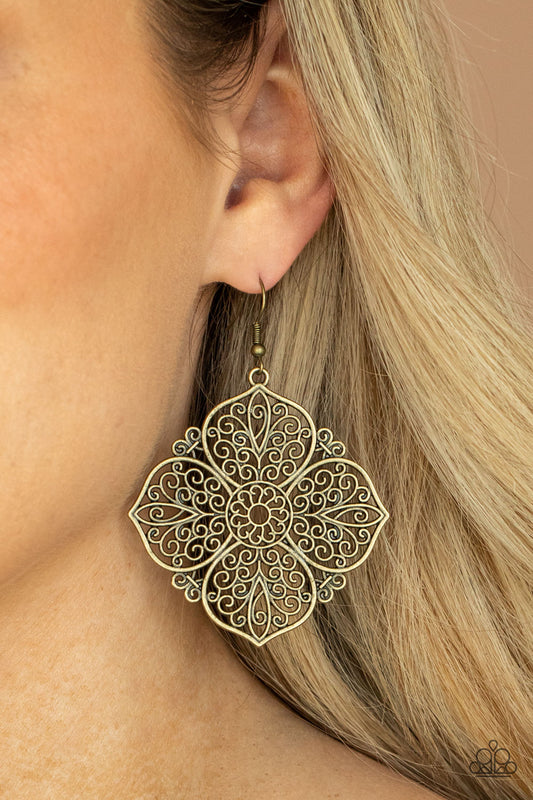 Dubai Detour – Brass | Paparazzi Earrings