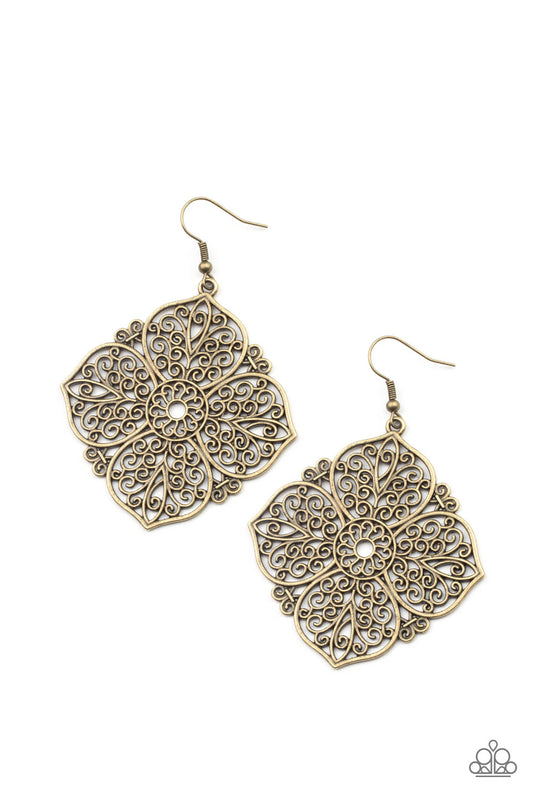 Dubai Detour – Brass | Paparazzi Earrings