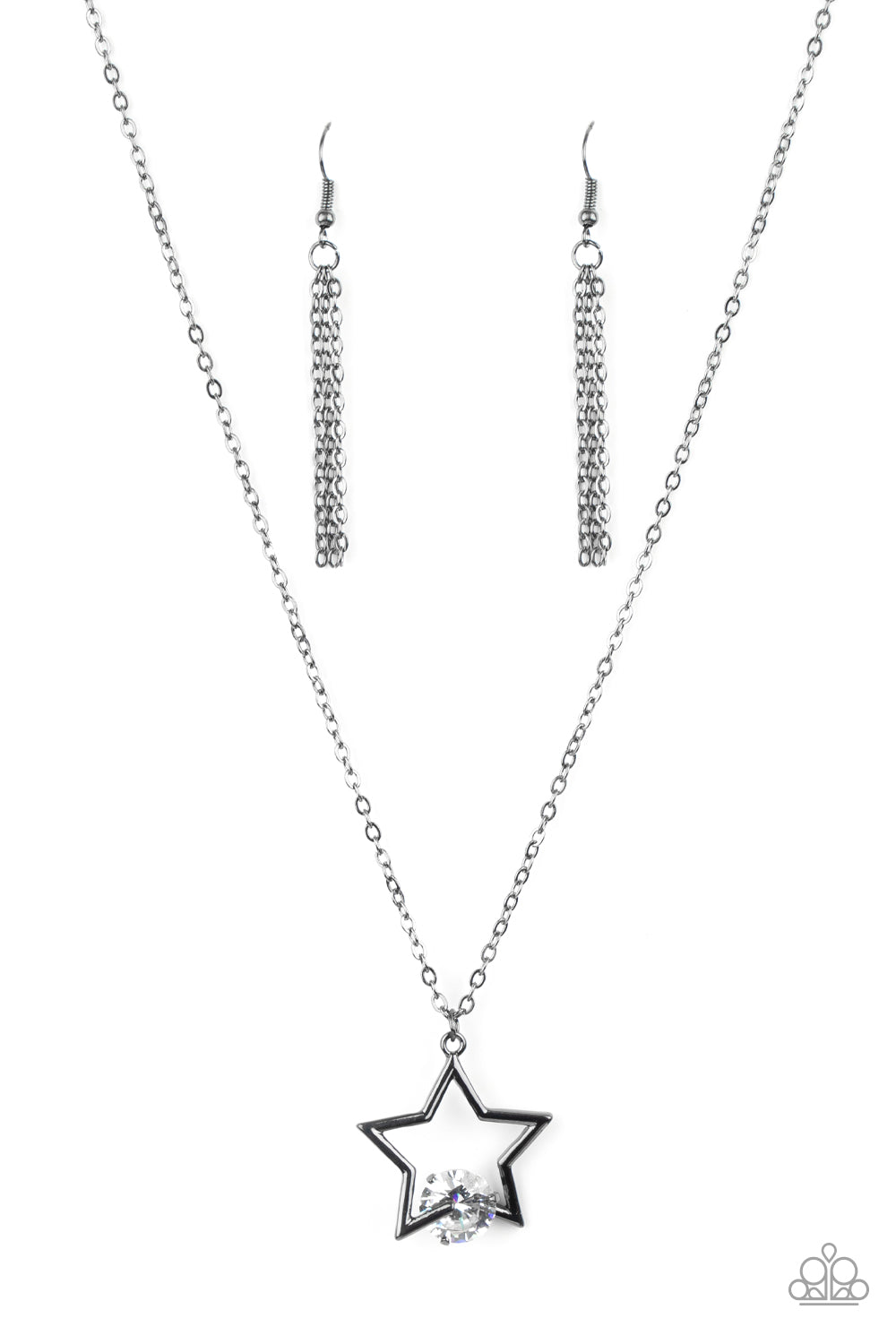 Starry Fireworks - – Black | Paparazzi Necklace