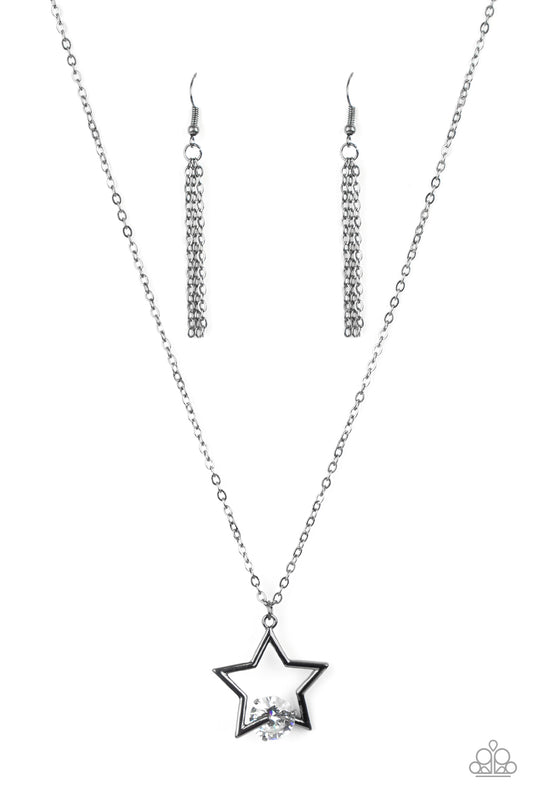Starry Fireworks - – Black | Paparazzi Necklace