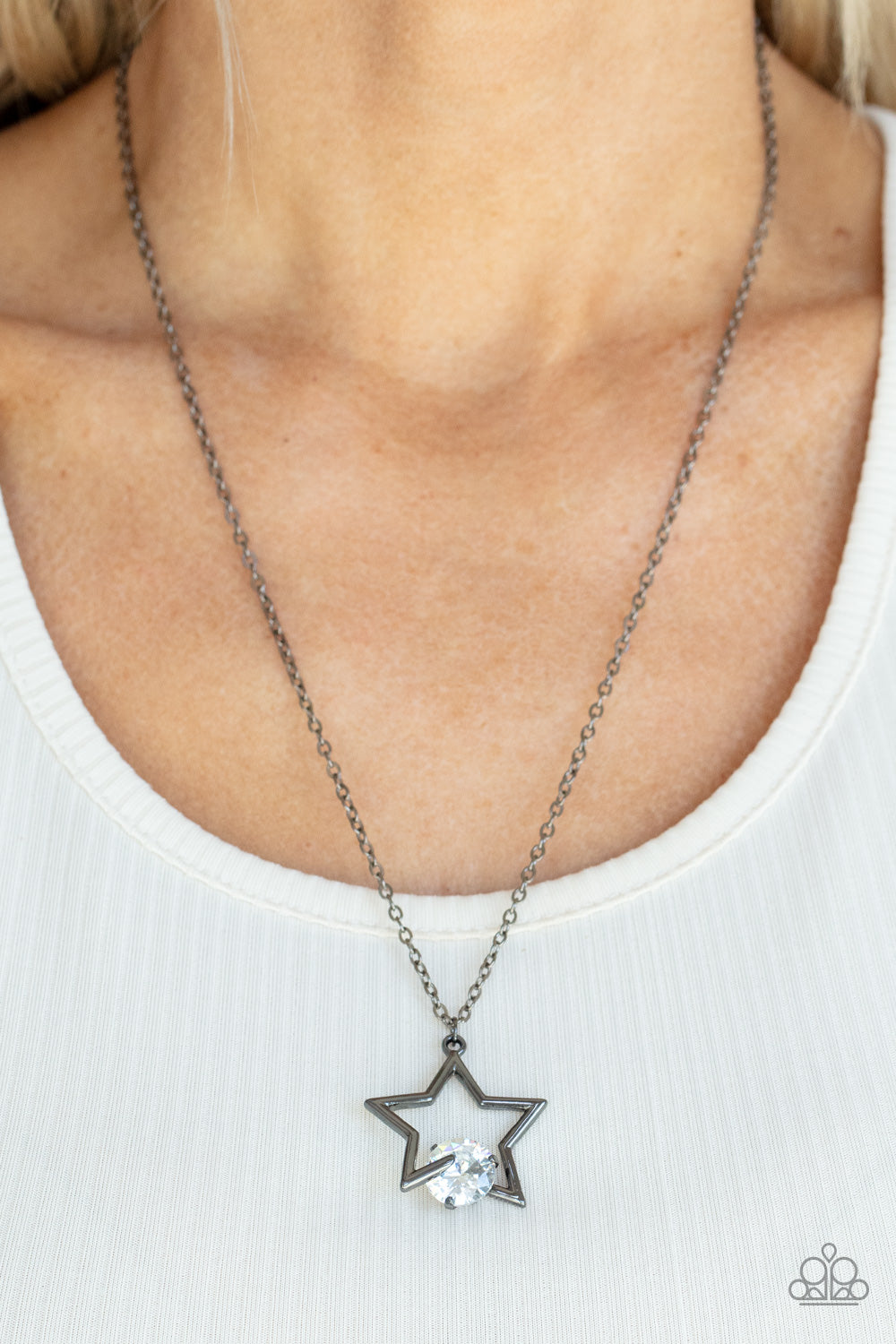 Starry Fireworks - – Black | Paparazzi Necklace