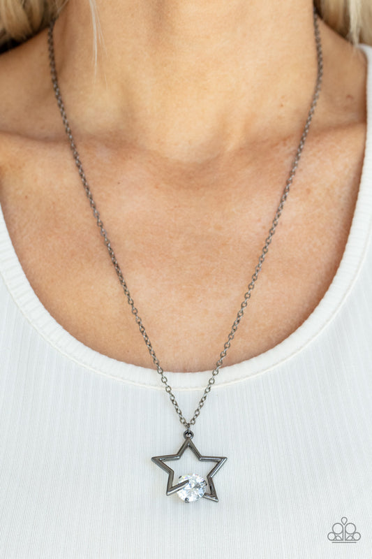 Starry Fireworks - – Black | Paparazzi Necklace
