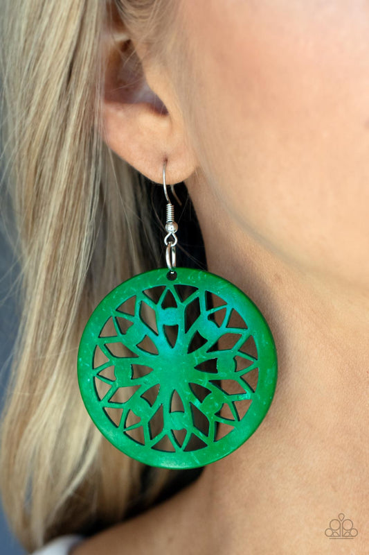 Ocean Canopy – Green | Paparazzi Earrings