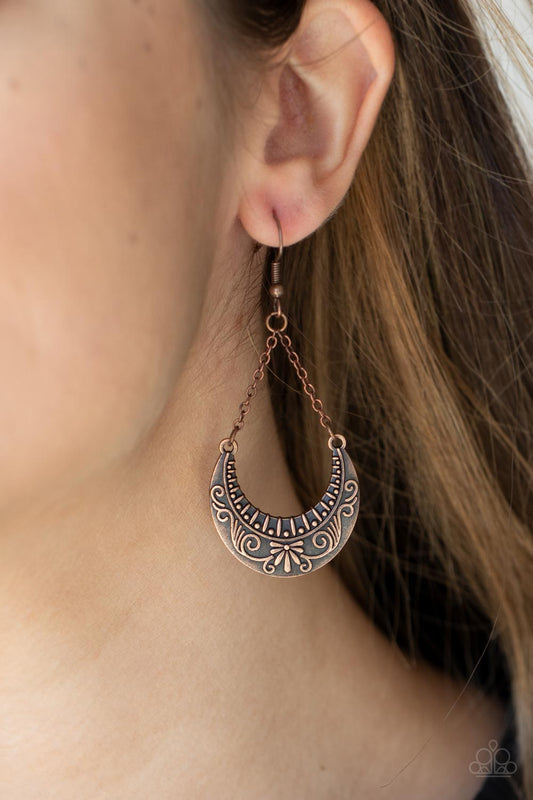 All in the PASTURE – Copper | Paparazzi Earrings