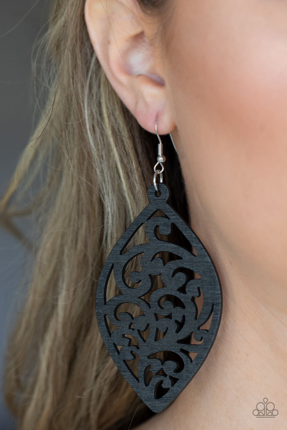 Coral Garden – Black | Paparazzi Earrings